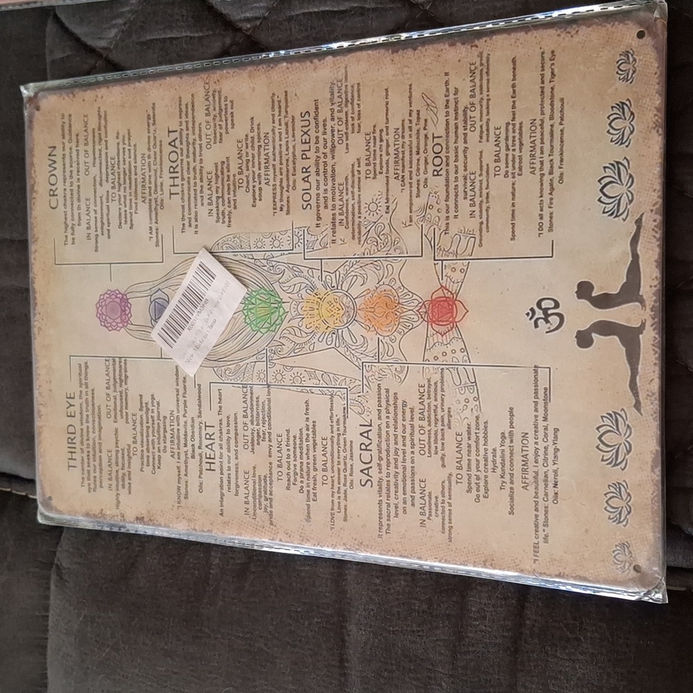 Tin Yoga Chakra Poster